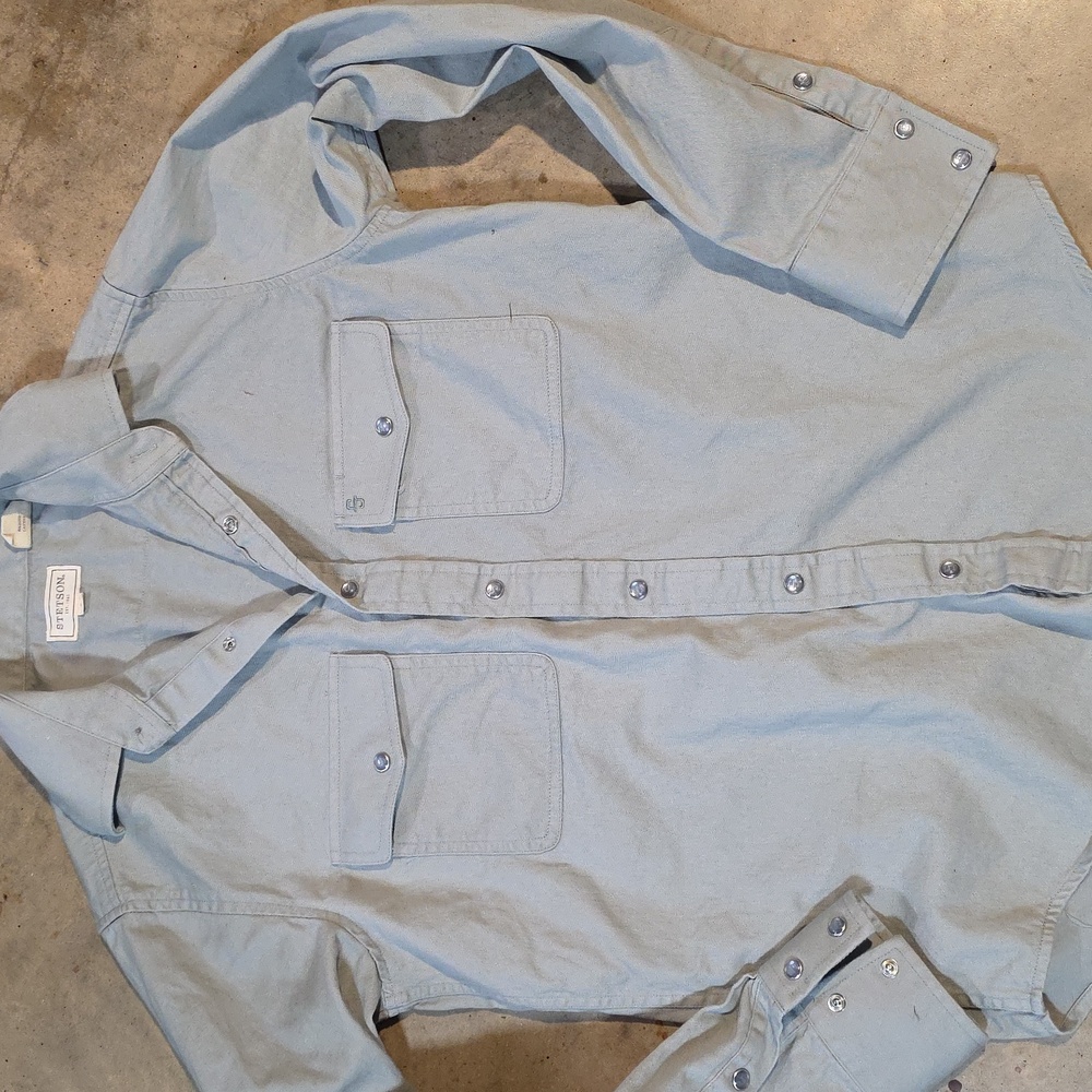 Stetson. Gray.  Casual Button Down Shirt.  Womens Small. Pearl Snap